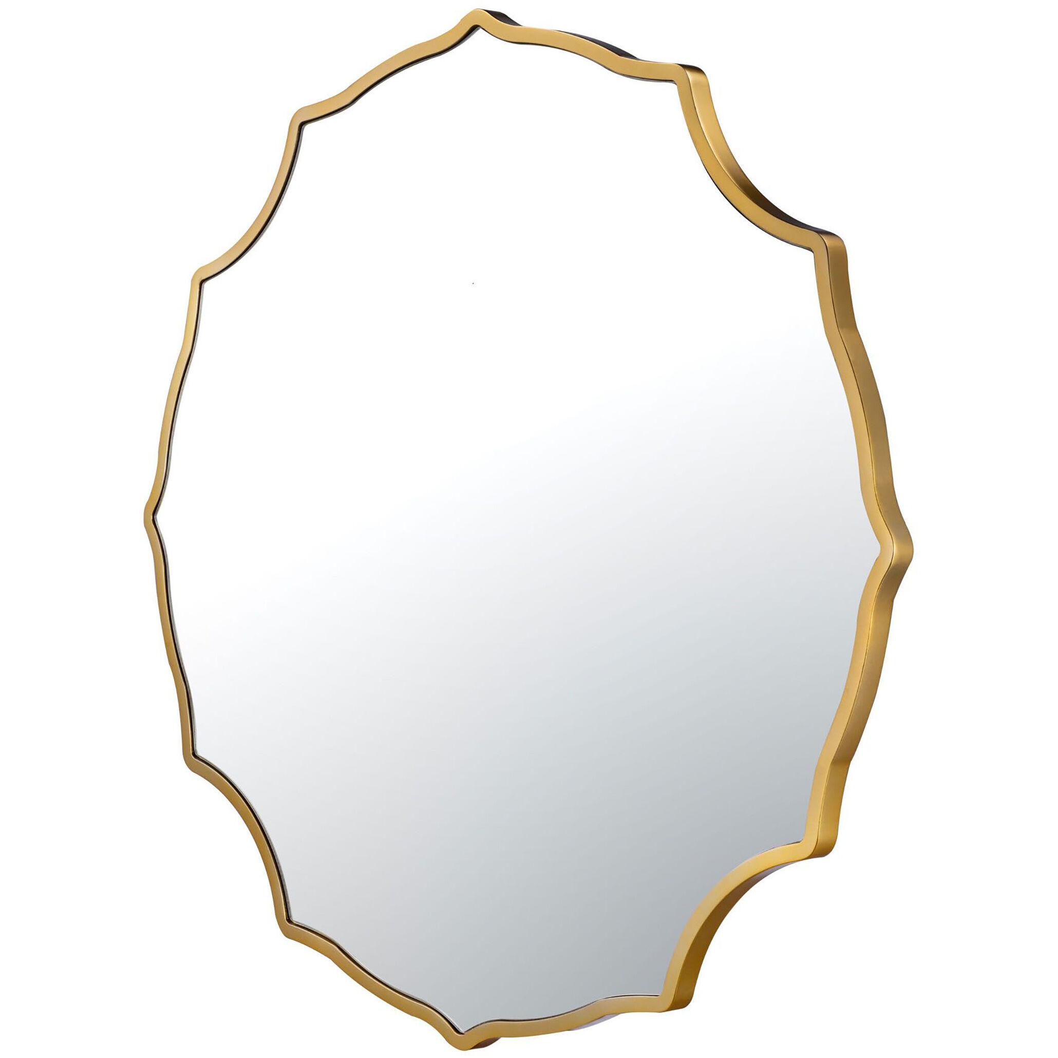 Not Baroque - en 40 X 40 inch Gold Wall Mirror, Tamara Day Collaboration