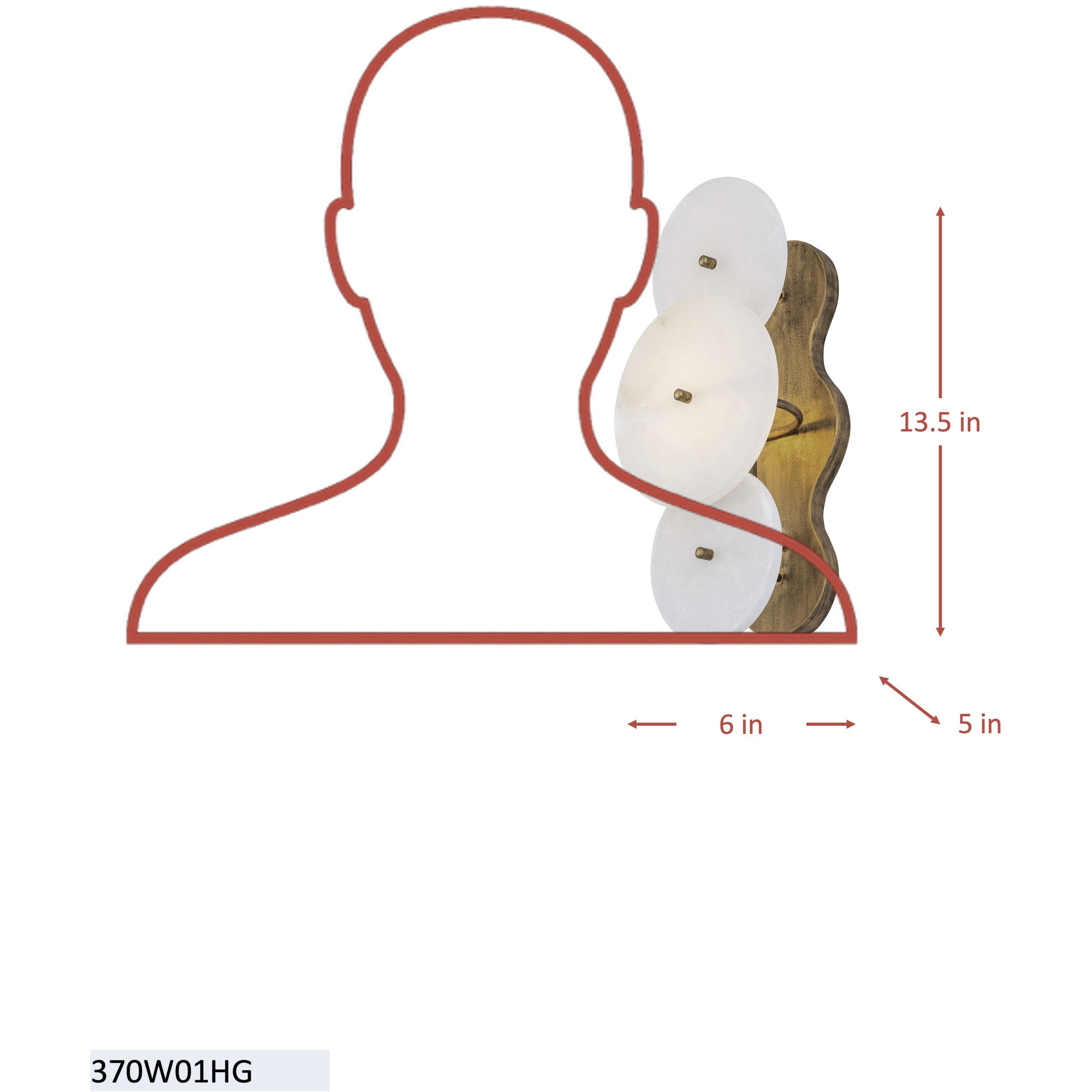 Cosmos 1 Light 6 inch Havana Gold Wall Sconce Wall Light, Smithsonian Collaboration