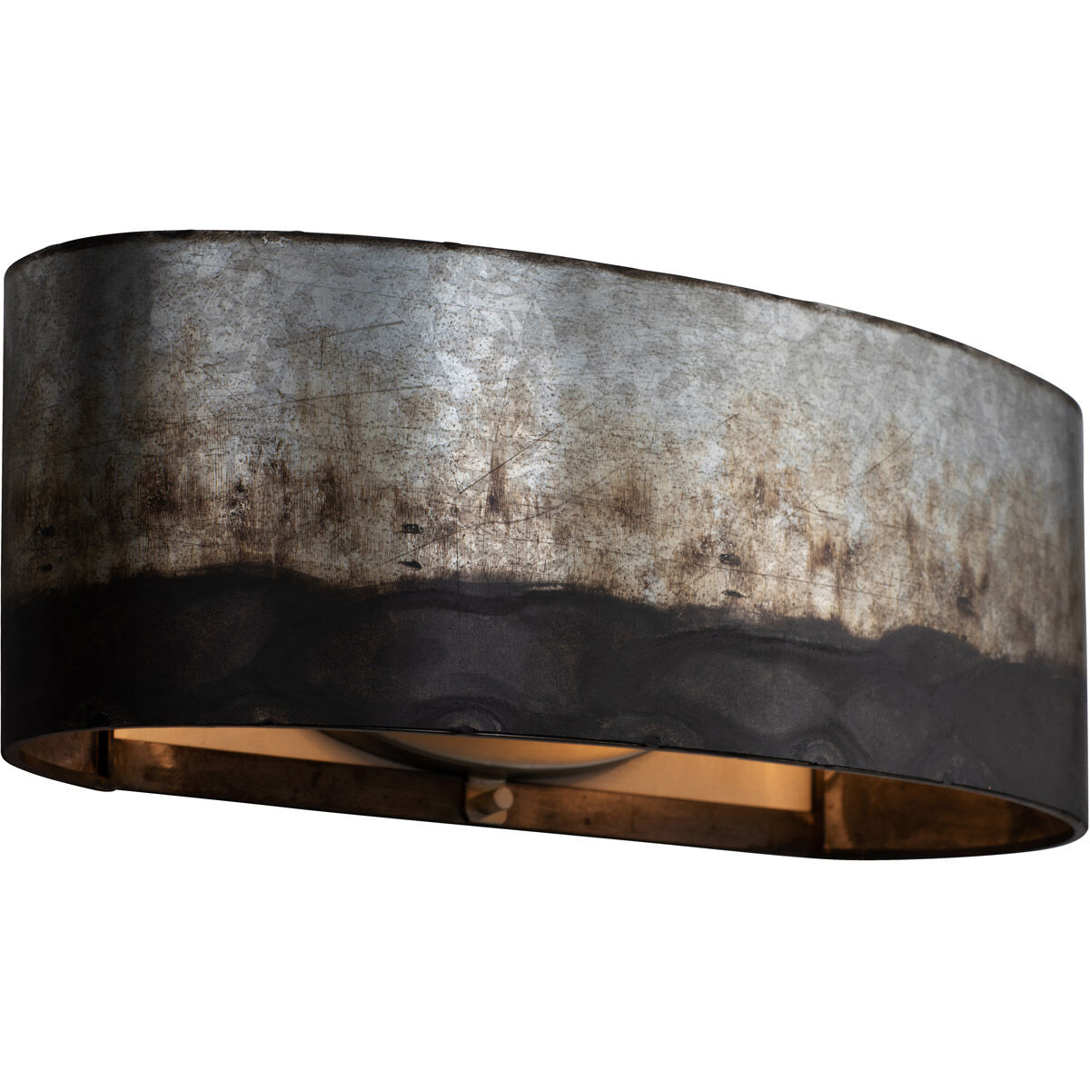 Cannery 2 Light 16 inch Ombre Galvanized Bath Vanity Light Wall Light