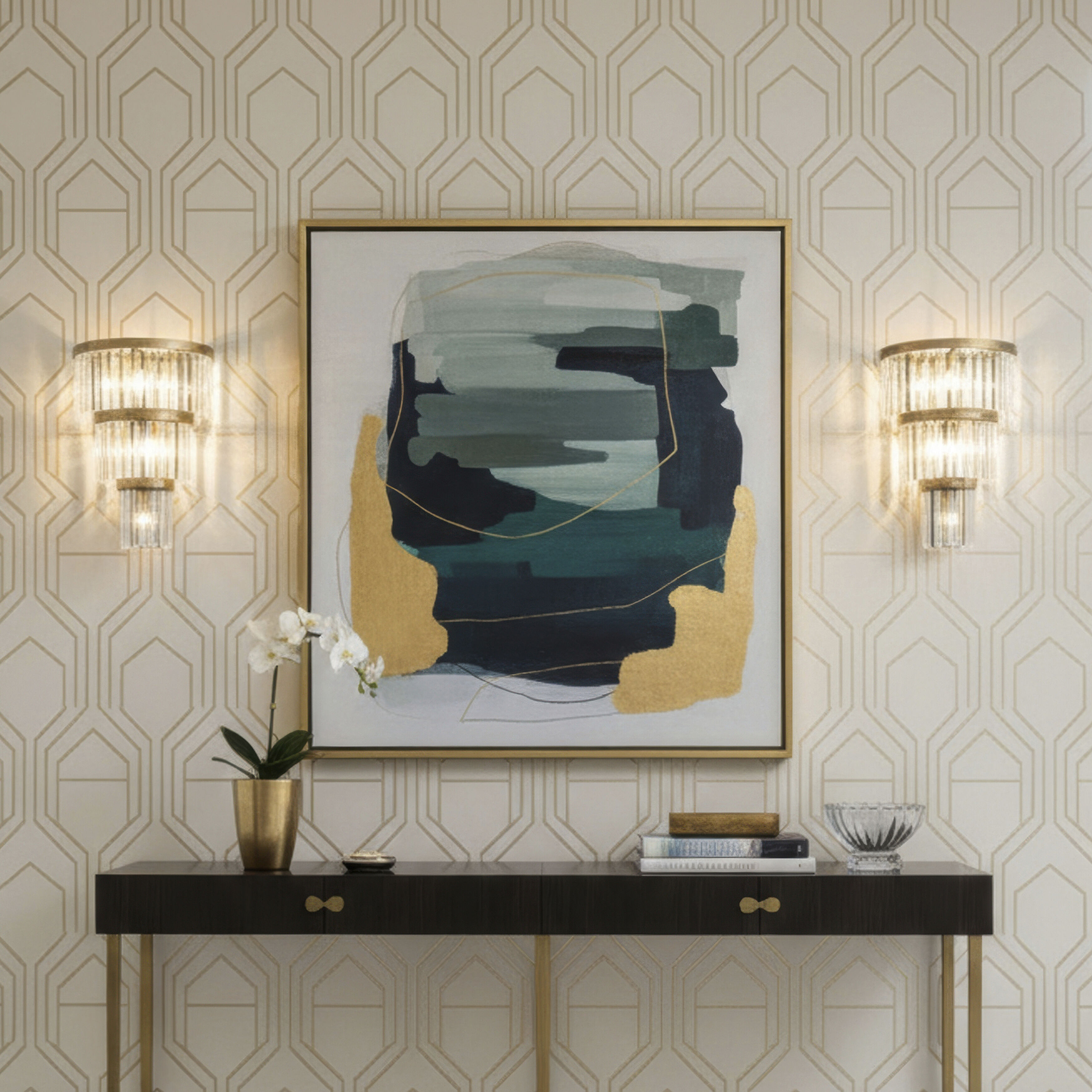 Social Club 6 Light 15 inch Havana Gold Wall Sconce Wall Light