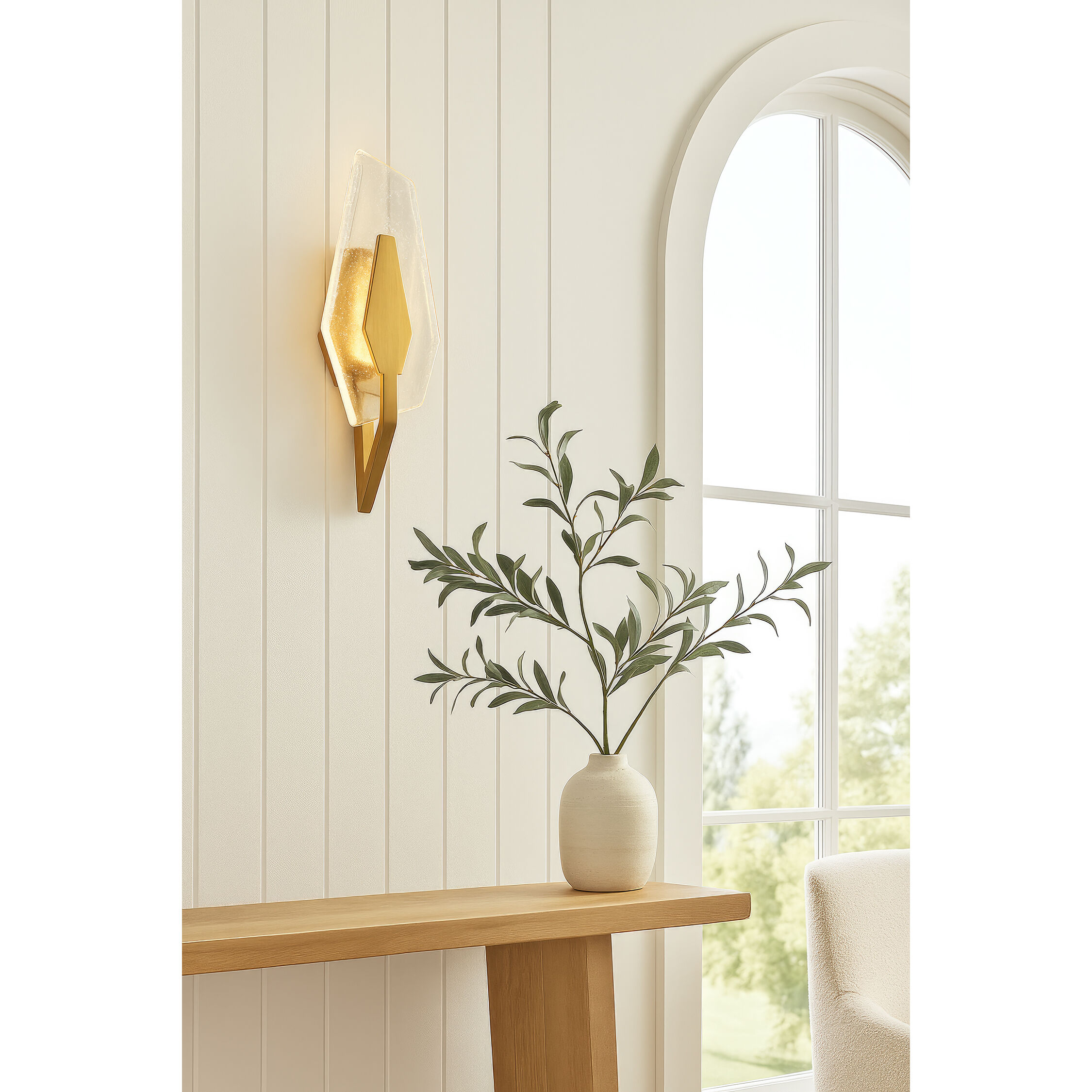 Down the Wrong Path 1 Light 9.5 inch Brass Kisser Wall Sconce Wall Light