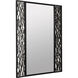 Estela 40 X 30 inch Matte Black and French Gold Wall Mirror, Smithsonian Collaboration