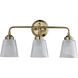 Westport 3 Light 21.25 inch Antique Brass Bath Vanity Wall Light