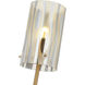 Chroman Empire 1 Light 4.53 inch Satin Gold Wall Sconce Wall Light