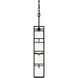 Plaza LED 5 inch Carbon and Havana Gold Foyer Pendant Ceiling Light in 4