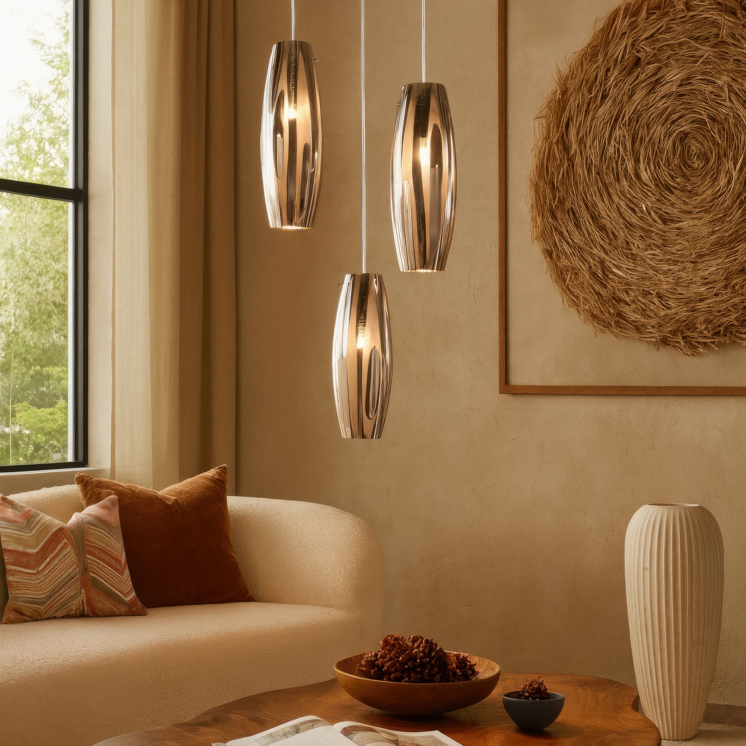 Chroman Empire 1 Light 5.5 inch Chrome Mini Pendant Ceiling Light