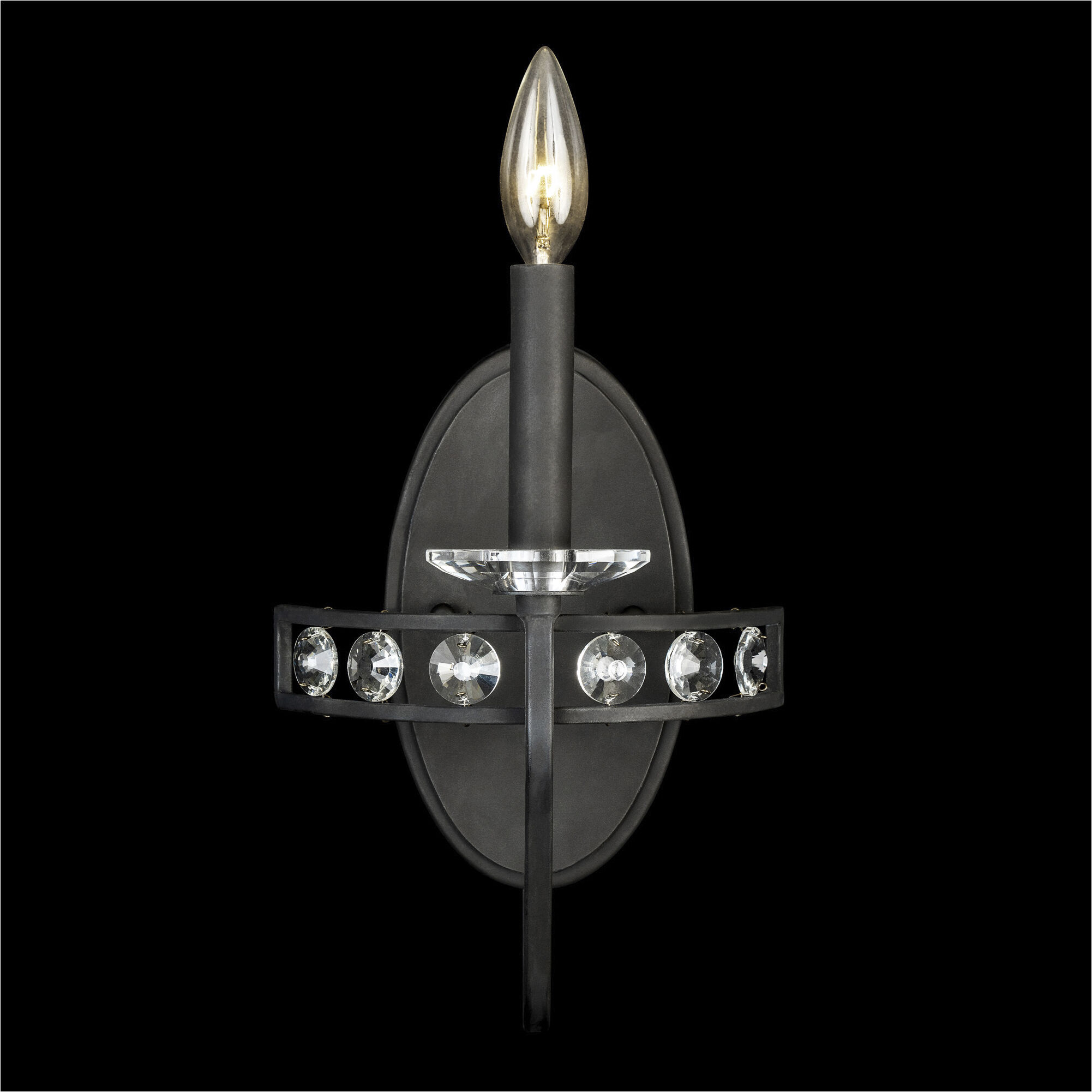 Monroe 1 Light 8 inch Carbon Black Wall Sconce Wall Light