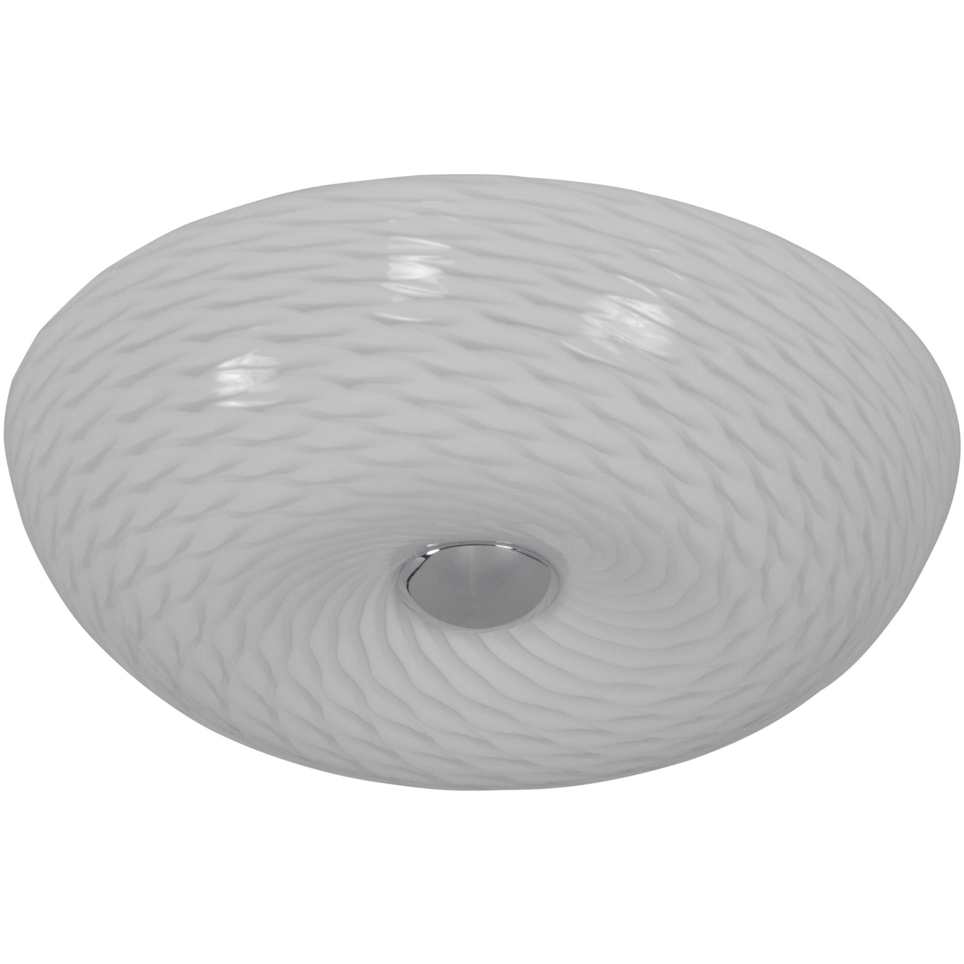 Swirled 2 Light 12 inch Chrome Flush Mount Ceiling Light