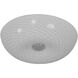 Swirled 2 Light 12 inch Chrome Flush Mount Ceiling Light