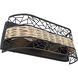 Cayman LED 16 inch Black Bath Vanity Wall Light