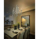 Barcelona 6 Light 27 inch Transcend Silver Chandelier Ceiling Light