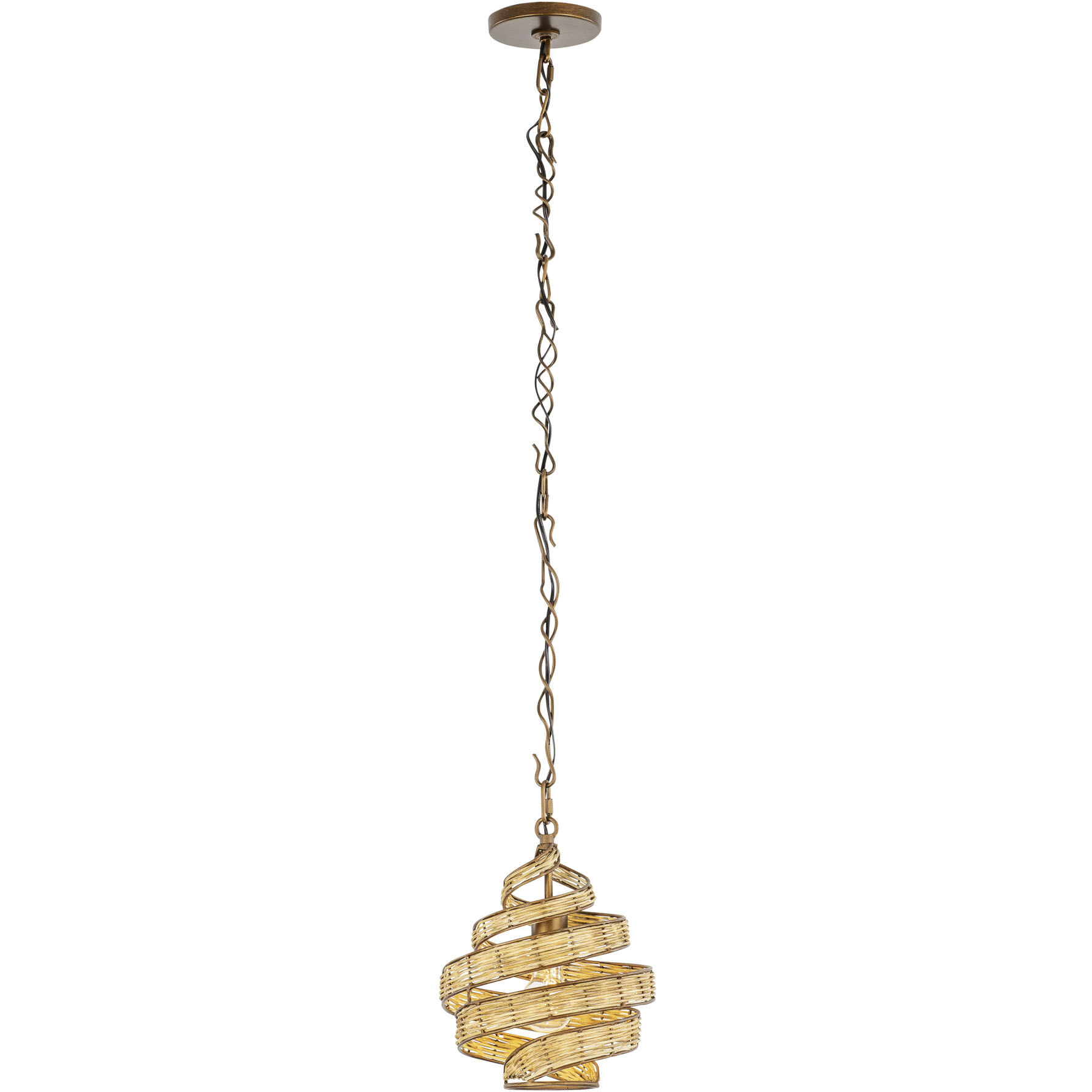 Flow 1 Light 10 inch Baguette Pendant Ceiling Light, Smithsonian Collaboration