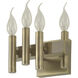 Collette 4 Light 8 inch Antique Brass Bath Vanity Light Wall Light in Right, Brushed Brass, Right