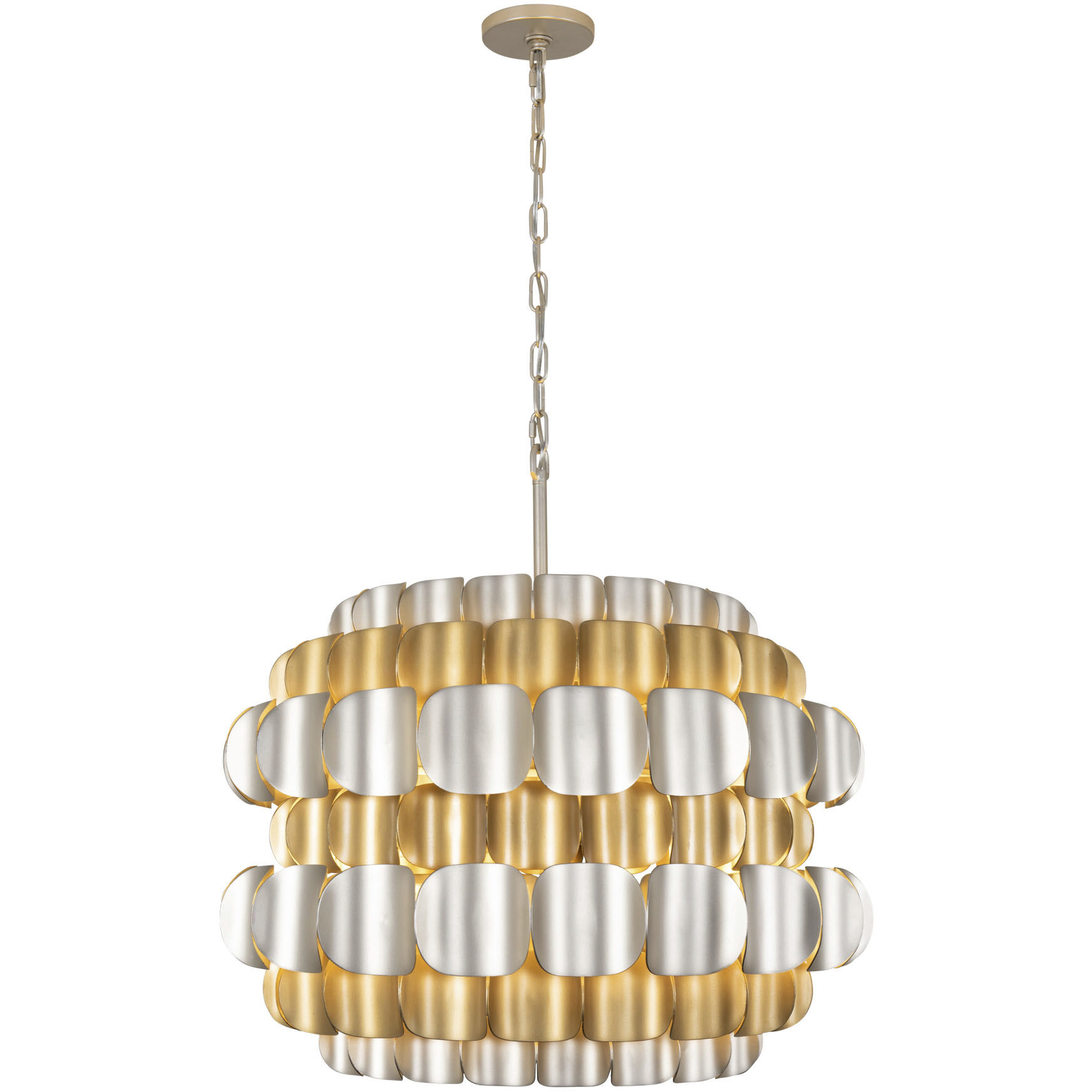 Swoon 6 Light 26.5 inch Antique Gold/Gold Dust Pendant Ceiling Light, Smithsonian Collaboration