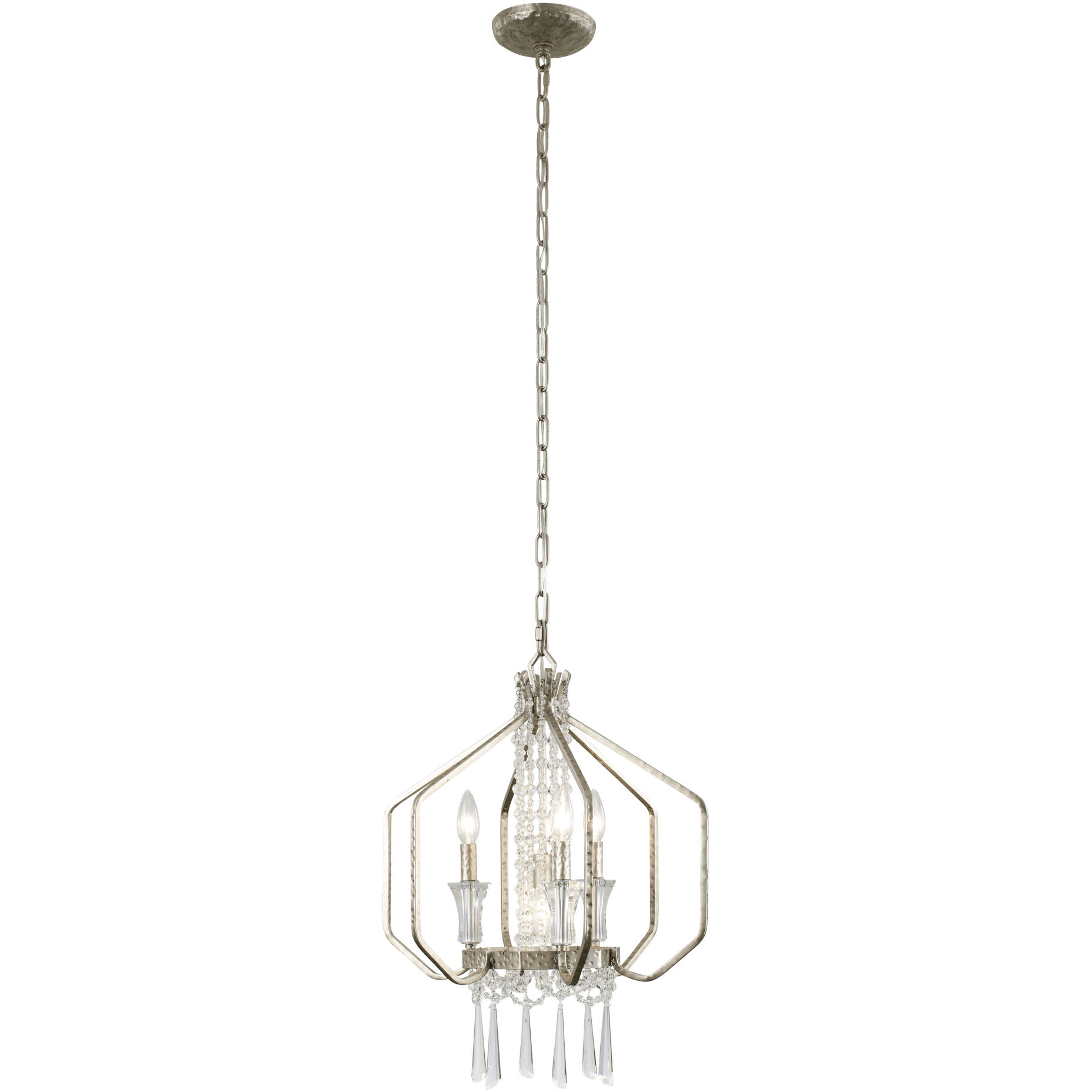 Barcelona 4 Light 18 inch Transcend Silver Pendant Ceiling Light