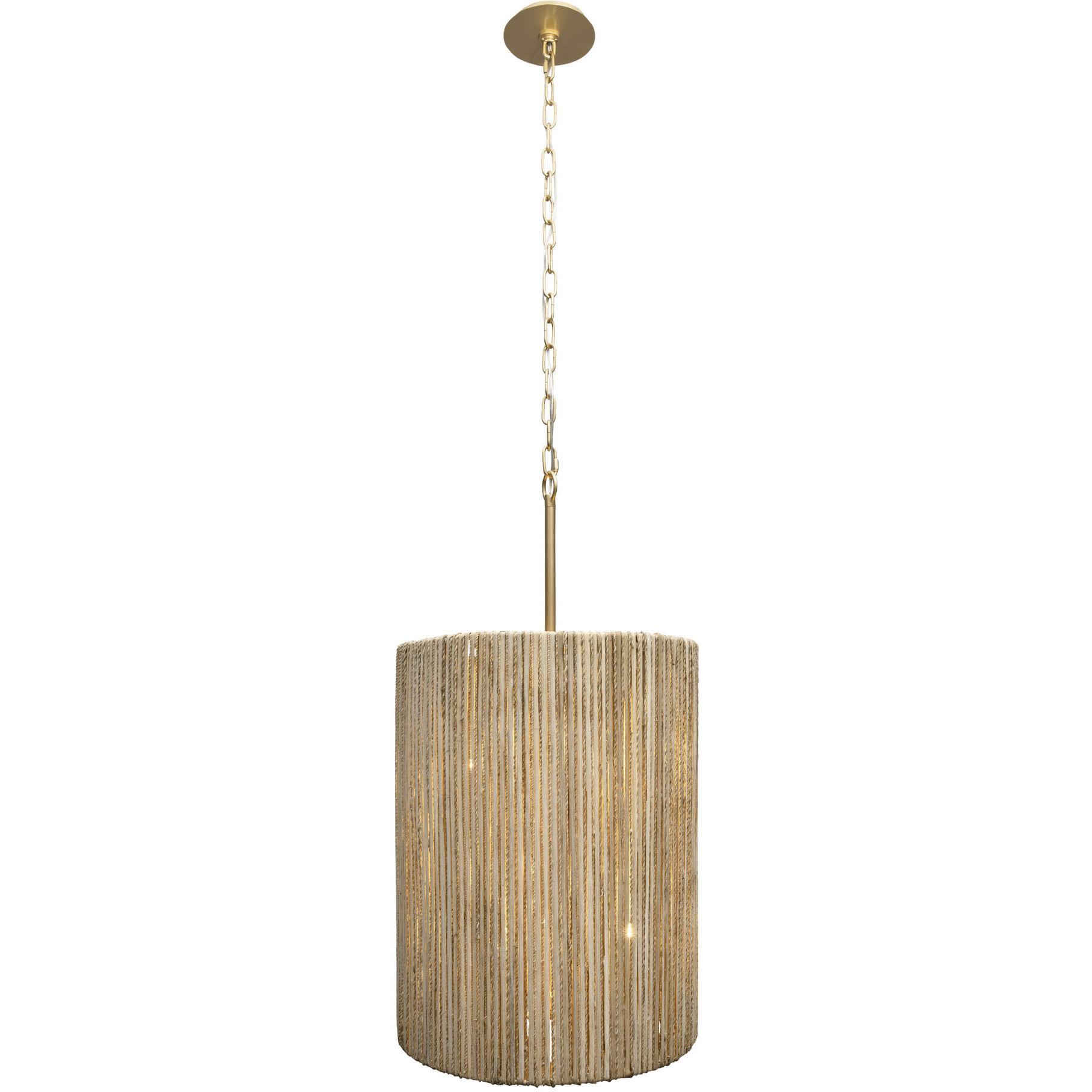 Jacob's Ladder 6 Light 16 inch French Gold Foyer Pendant Ceiling Light, Smithsonian Collaboration