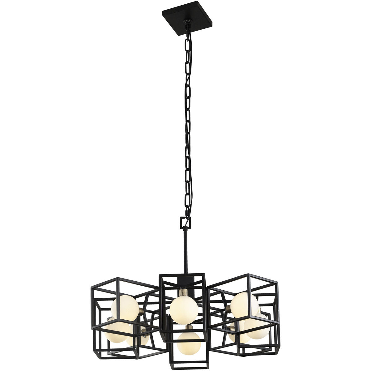 Plaza LED 25 inch Carbon and Havana Gold Chandelier Ceiling Light