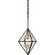 Marcia 1 Light 10.25 inch Matte Black/French Gold Pendant Ceiling Light