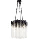 Matrix 6 Light 18.5 inch Matte Black and French Gold Pendant Ceiling Light