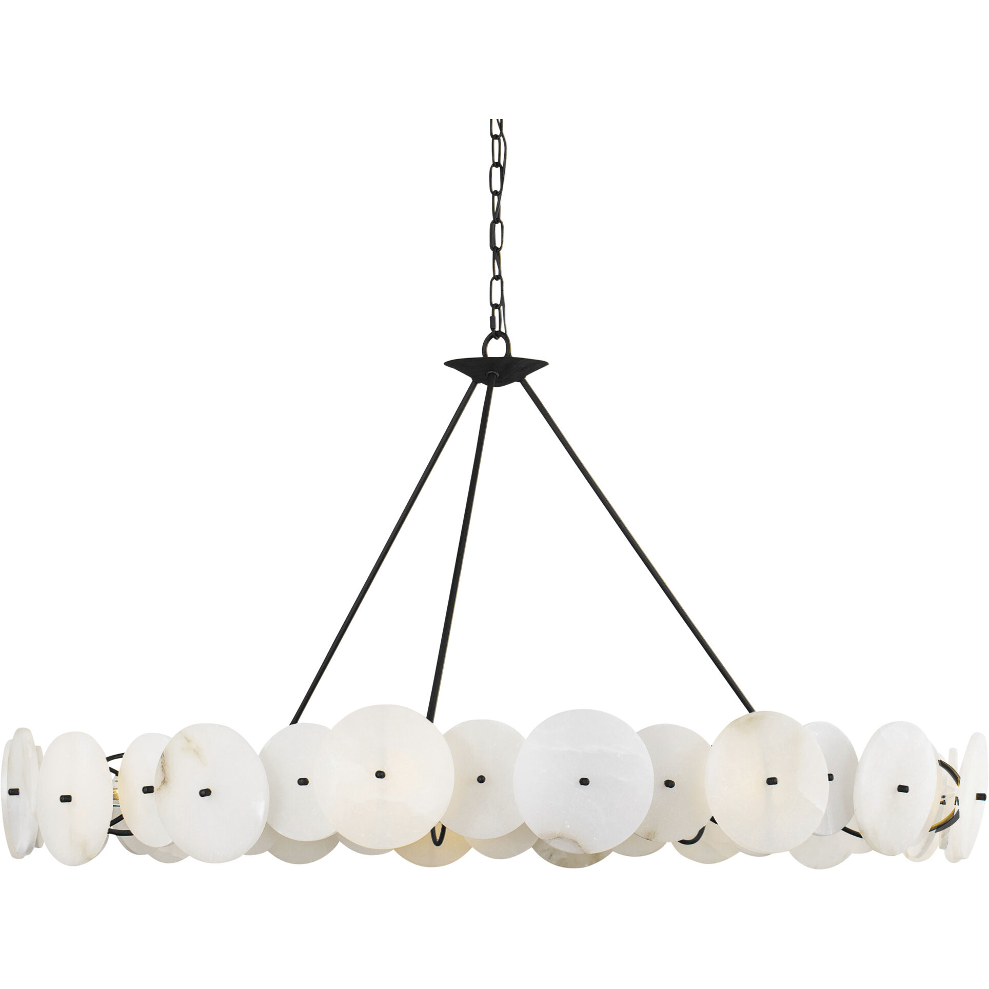 Cosmos 9 Light 48 inch Matte Black Chandelier Ceiling Light, Smithsonian Collaboration