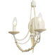 Brentwood 2 Light 11 inch Country White Wall Sconce Wall Light