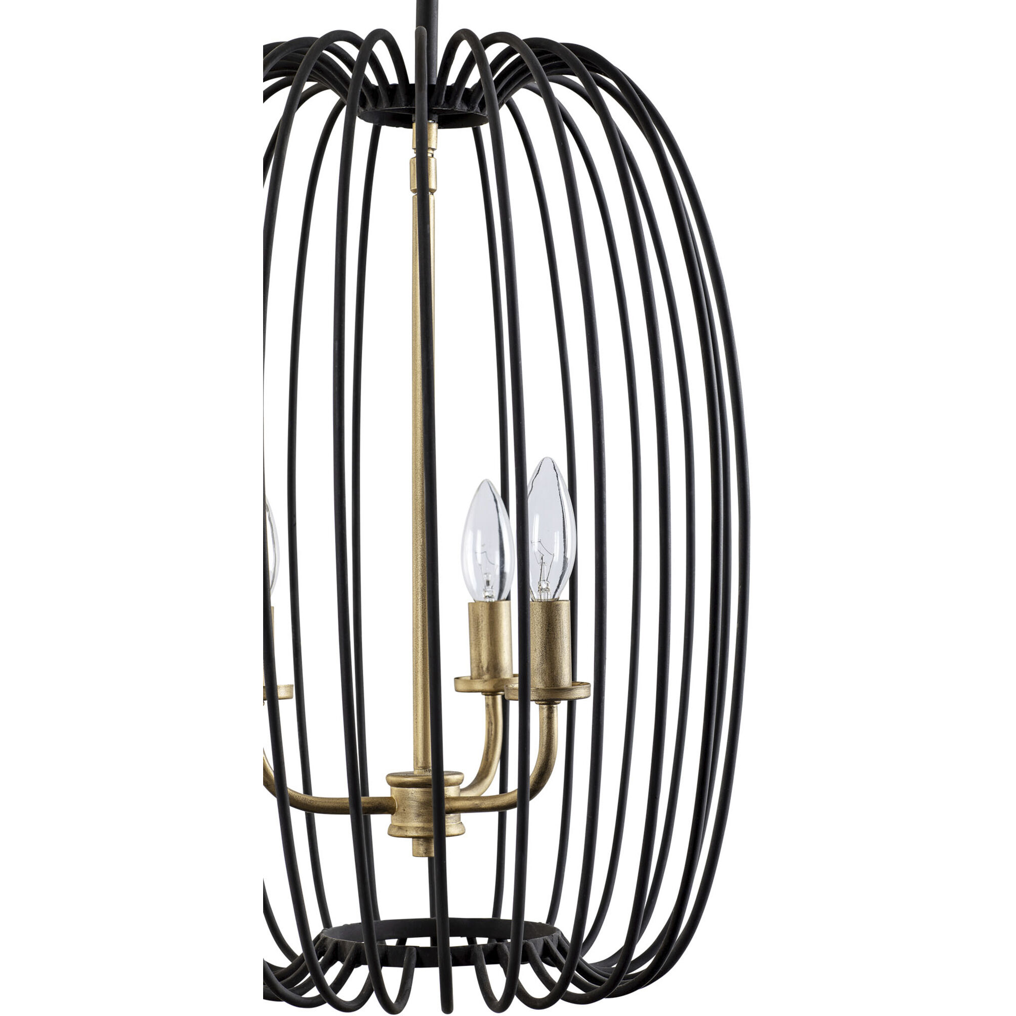 Nico 3 Light 14 inch Carbon and Havana Gold Foyer Pendant Ceiling Light