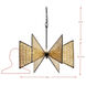 Machina 6 Light 24 inch Matte Black with Sulihiya Chandelier Ceiling Light, Smithsonian Collaboration