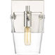 Arlo 1 Light 5 inch Black/Polished Nickel Bath Vanity Light Wall Light