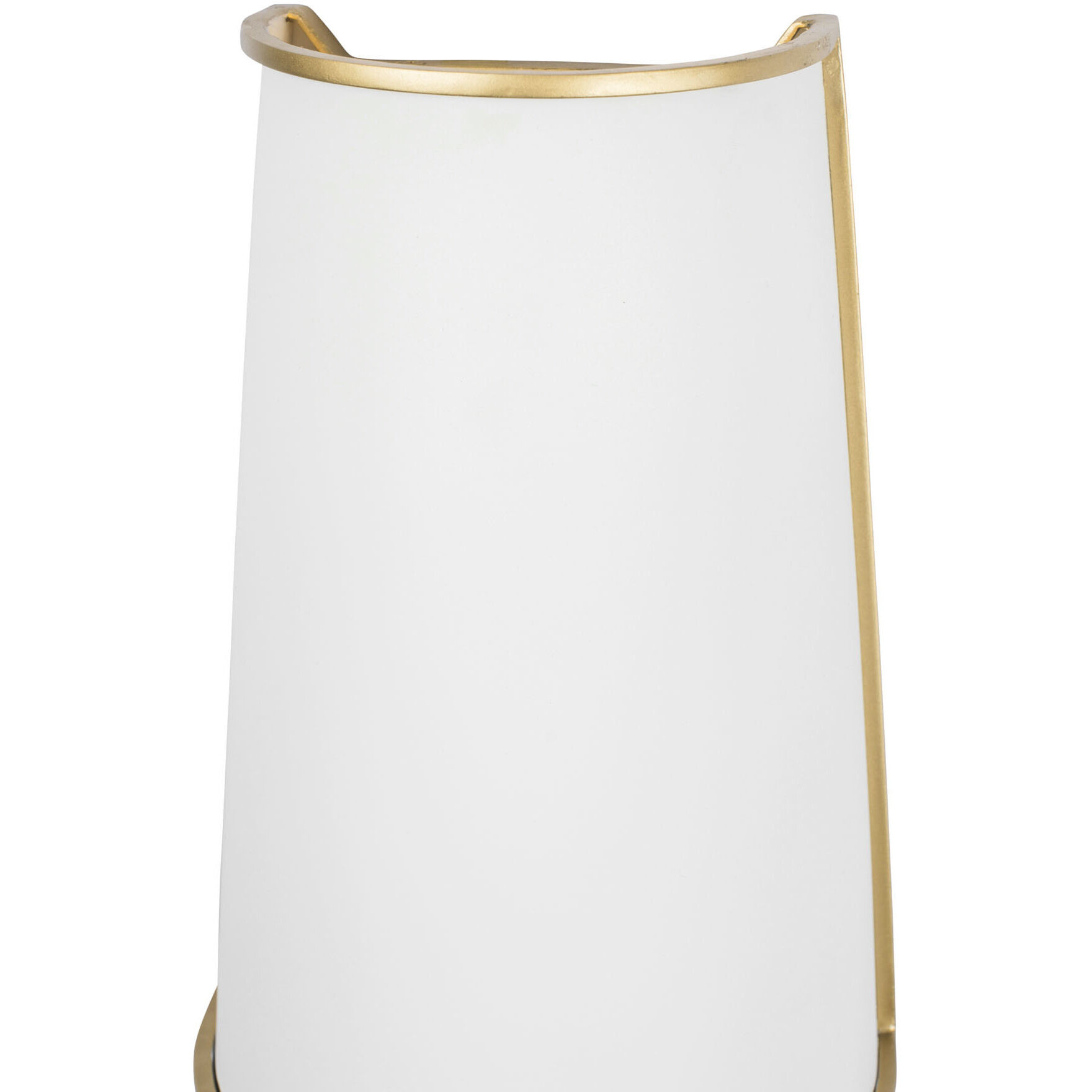 Coco Wall Sconce Wall Light in Matte White/French Gold