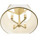 Coco 4 Light 16 inch Matte White/French Gold Pendant Ceiling Light