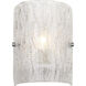 Brilliance 1 Light 6.75 inch Chrome ADA Wall Sconce Wall Light