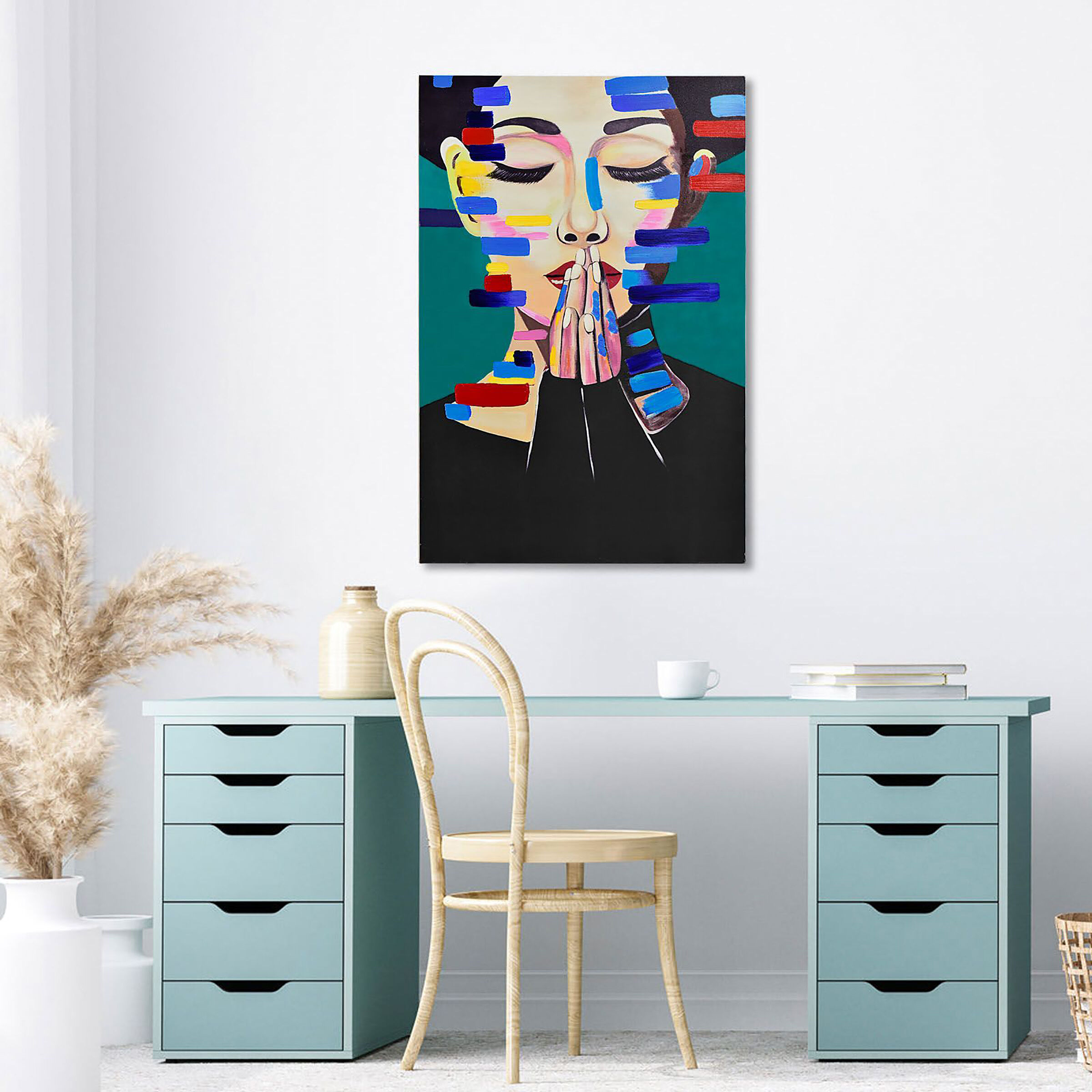 Namaste Multi-color Wall Art