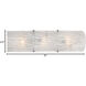 Brilliance 3 Light 7 inch Polished Chrome ADA Wall Sconce Wall Light