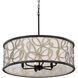 Scribble 6 Light 28 inch Matte Black Pendant Ceiling Light, Smithsonian Collaboration