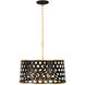 Bailey 6 Light 24 inch Gold Pendant Ceiling Light