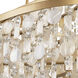 Kalani 9 Light 42 inch French Gold Linear Pendant Ceiling Light, Smithsonian Collaboration