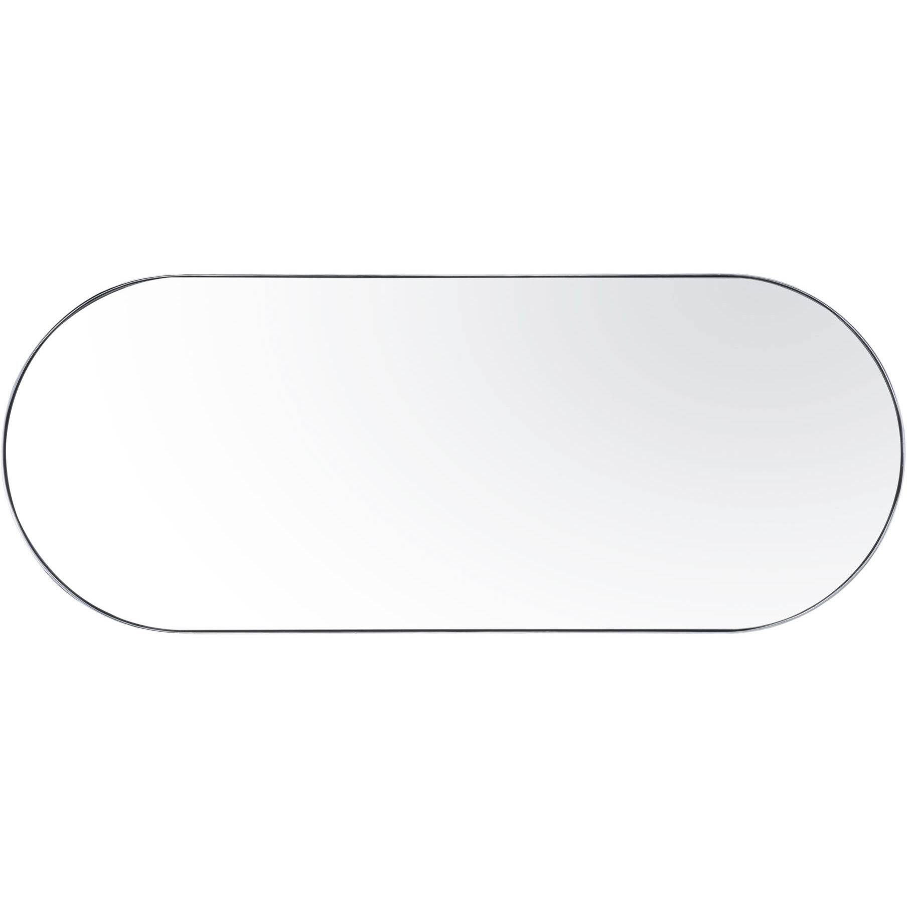 Capsule 60 X 24 inch Chrome Wall Mirror