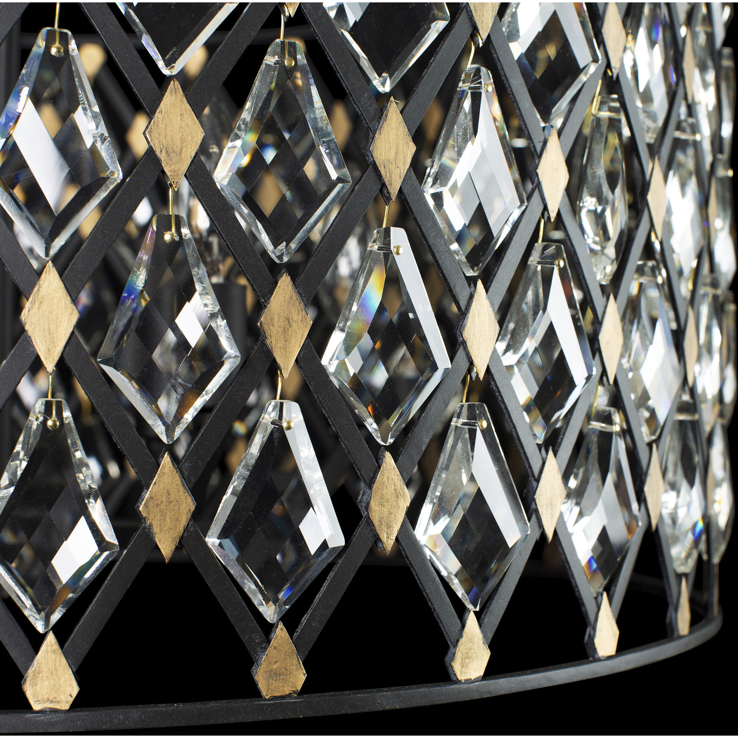 Windsor 4 Light 18 inch Carbon/Havana Gold Pendant Ceiling Light