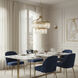 Social Club 9 Light 23.25 inch Havana Gold Pendant Ceiling Light