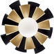 Daphne 1 Light 18 inch Matte Black and French Gold Convertible Flush Mount Ceiling Light, Smithsonian Collaboration
