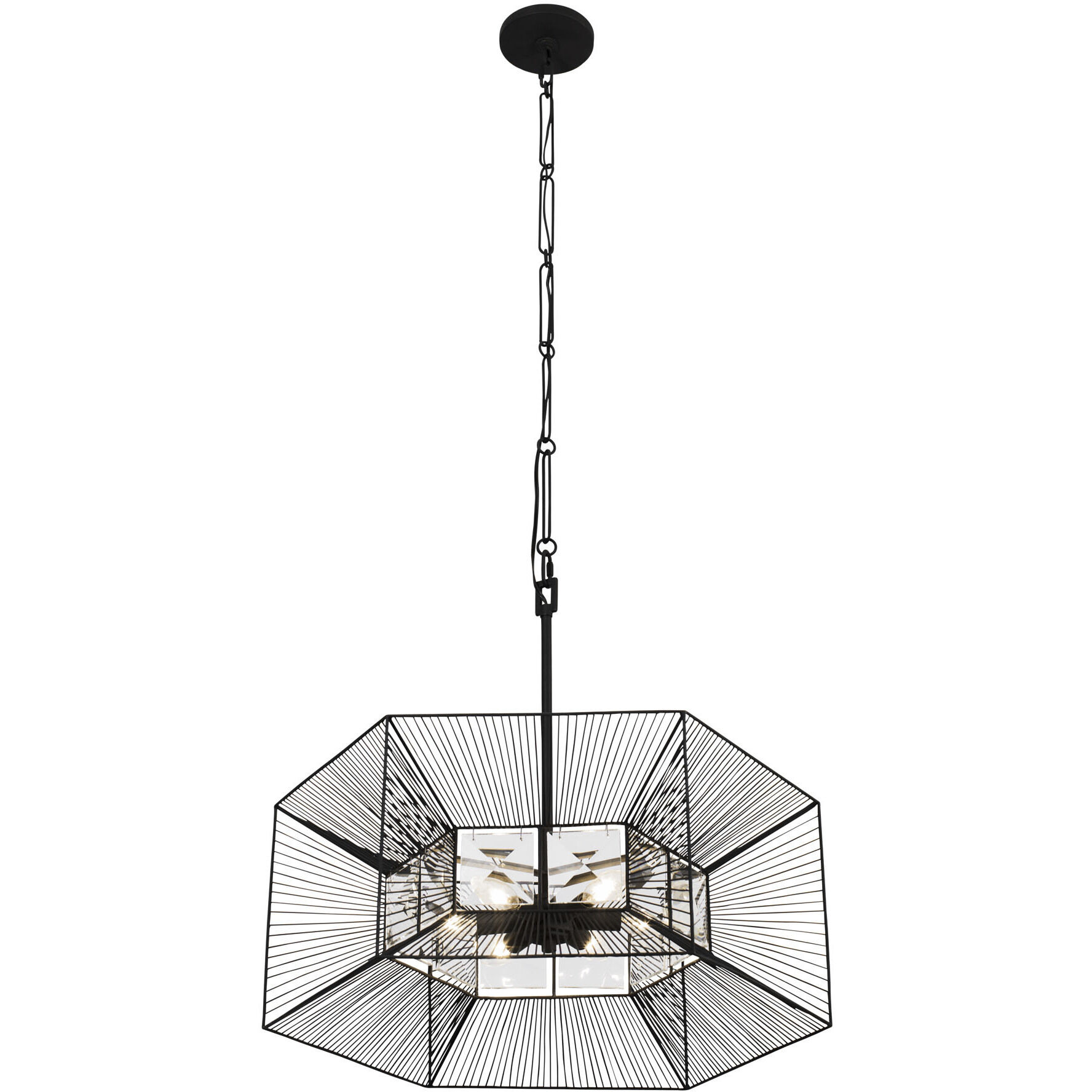 Arcade 6 Light 24 inch Carbon Pendant Ceiling Light