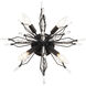 Orbital 4 Light 18.3 inch Carbon Semi-Flush Ceiling Light