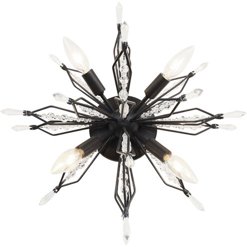 Orbital 4 Light 18.3 inch Carbon Semi-Flush Ceiling Light