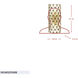 Windsor 2 Light 10 inch French Gold and Matte Black Wall Sconce Wall Light