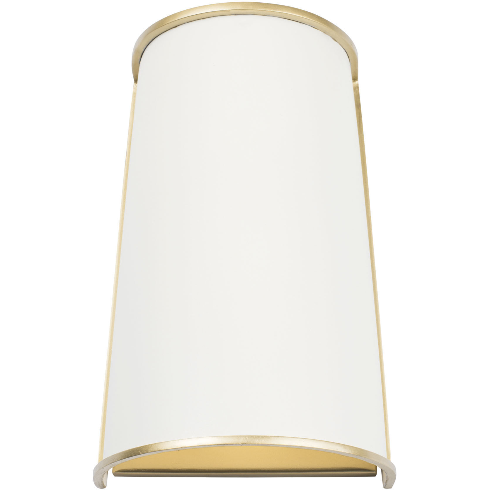 Coco Wall Sconce Wall Light in Matte White/French Gold
