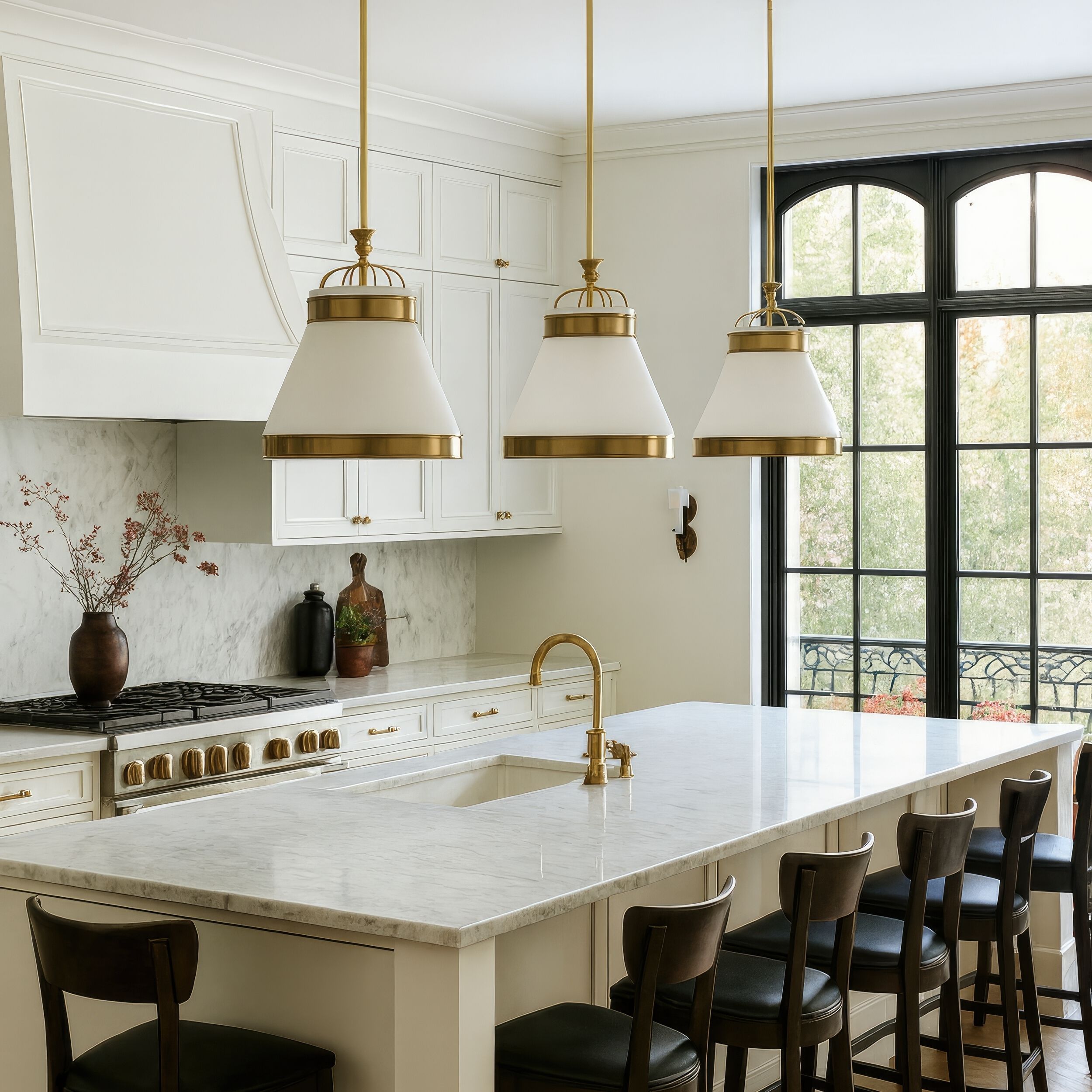 Savarin 1 Light 14 inch Heritage White and Heritage Bronze Pendant Ceiling Light