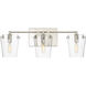 Arlo 3 Light 23 inch Black/Polished Nickel Bath Vanity Light Wall Light