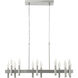 Collette 12 Light 32 inch Satin Nickel Linear Pendant Ceiling Light