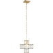 Cubic 1 Light 11.5 inch Calypso Gold Pendant Ceiling Light