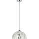 Chroman Empire 1 Light 16 inch Chrome Pendant Ceiling Light